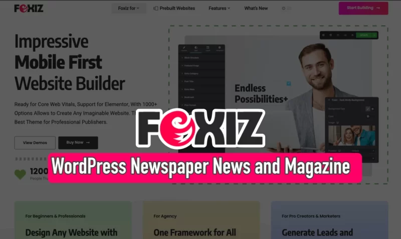 Foxiz Newspaper News and Magazine For WordPress