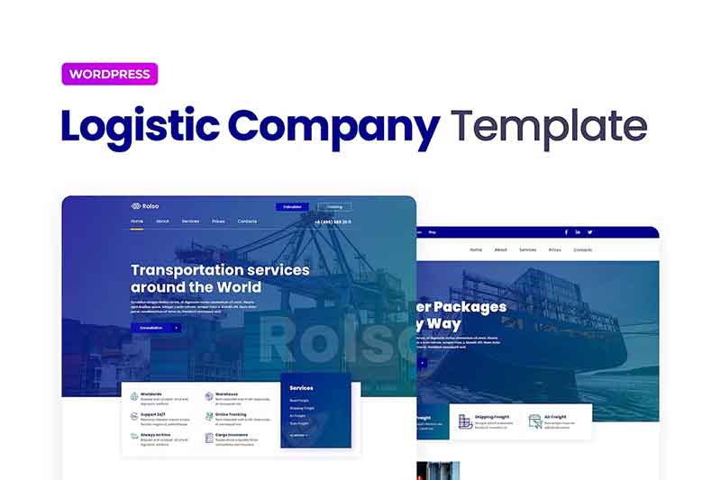 Rolso – Logistic Company Elementor Template Kit 2