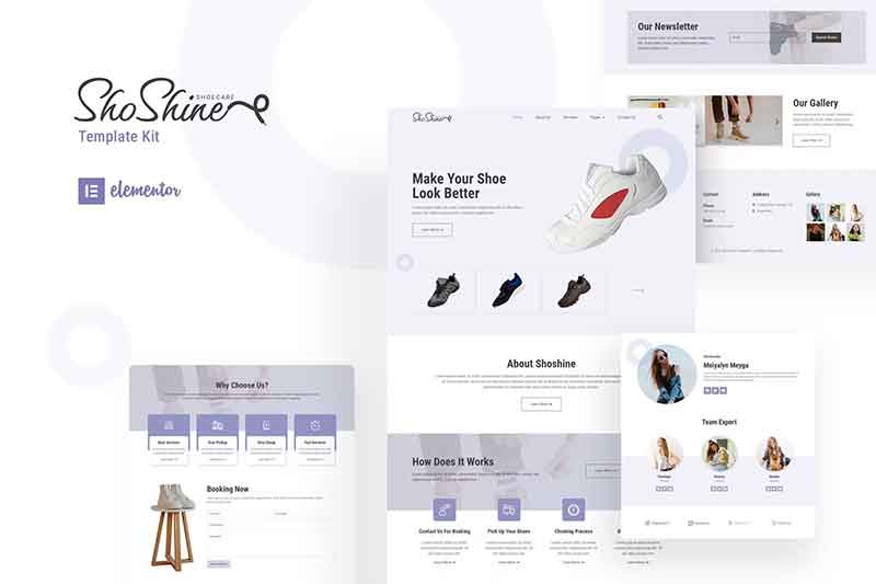 Shoshine Cleaning Service Elementor Template Kit