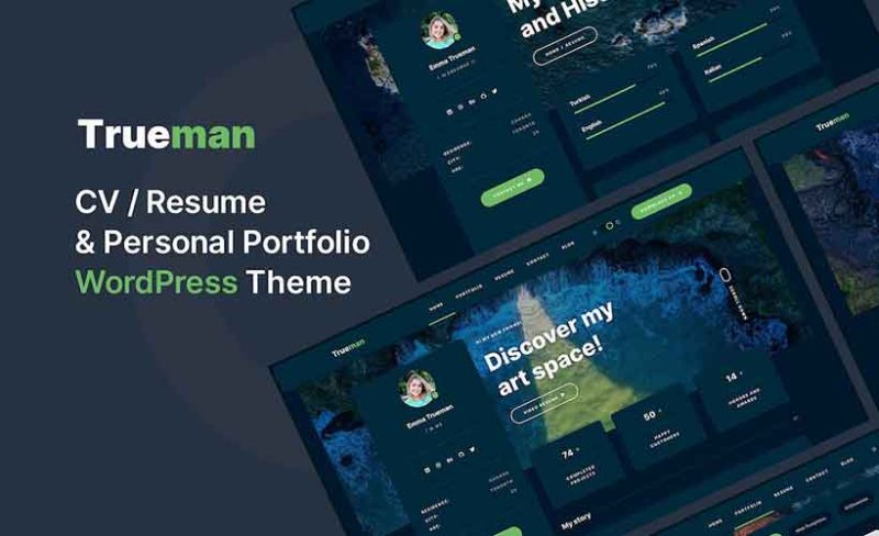 Trueman Resume WordPress Theme