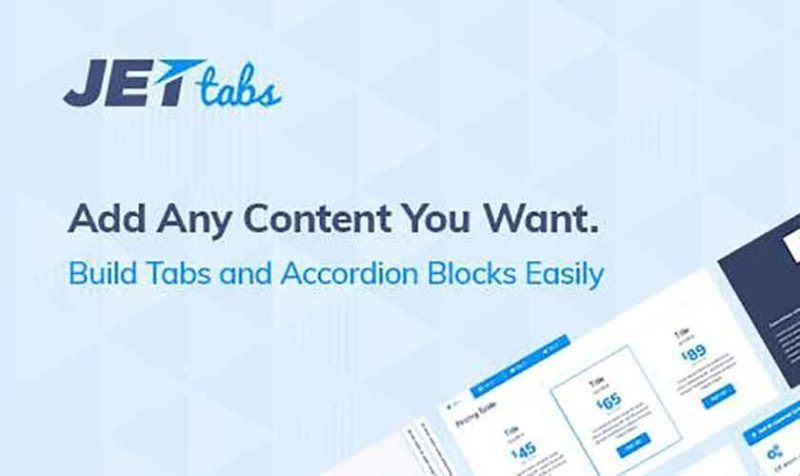 JetTabs Tabs and Accordion for Elementor Page Builder