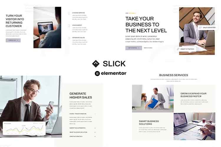Slick Multipurpose Business Marketing Agency Elementor Template Kit
