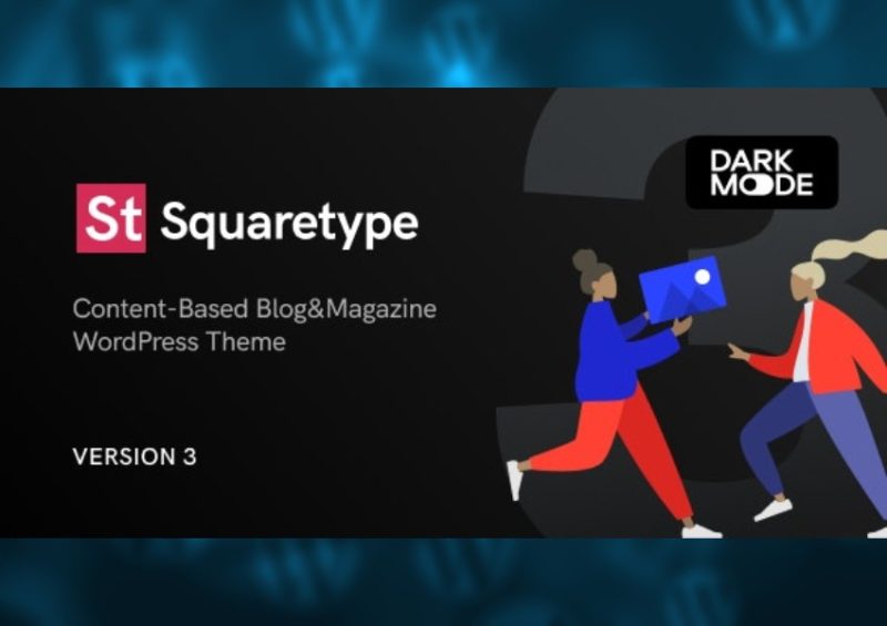 Squaretype – Modern Blog WordPress Theme Eragant