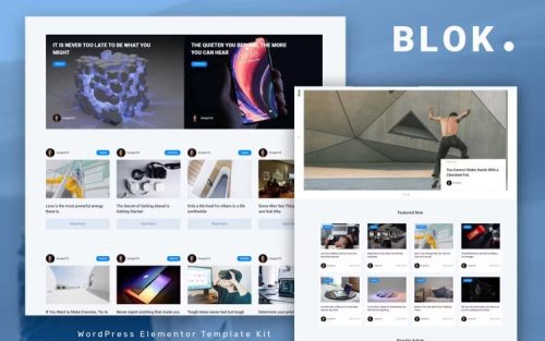 Blok Blog Magazine Elementor Template Kit