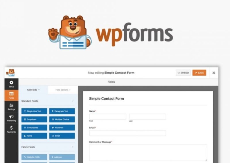 WPForms – Drag Drop WordPress Form Builder eragant
