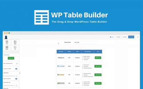 WP Table Builder Pro